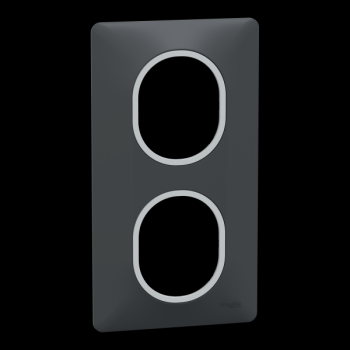  Plaque 2 post Vert 71mm Ant Ag 