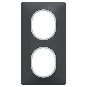  Plaque 2 post Vert 71mm Ant Ag 