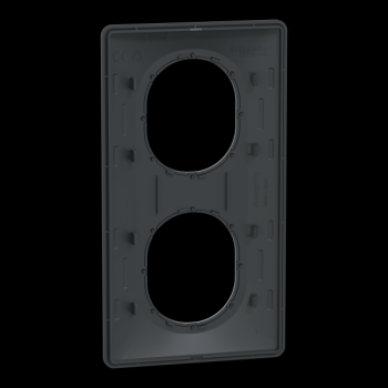  Plaque 2 post Vert 71mm Ant Ag 