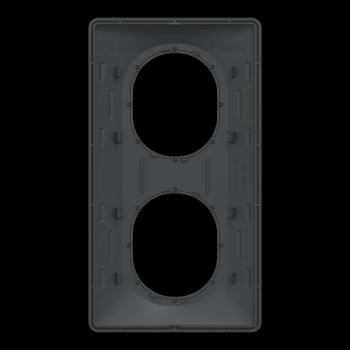  Plaque 2 post Vert 71mm Ant Ag 