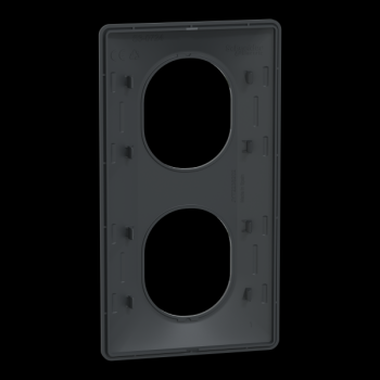  Plaque 2 postes Vert 71mm Anth 