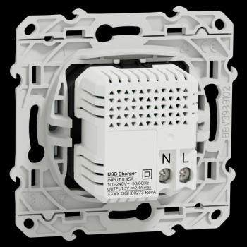  Prise double USB A+C Blc RECY 