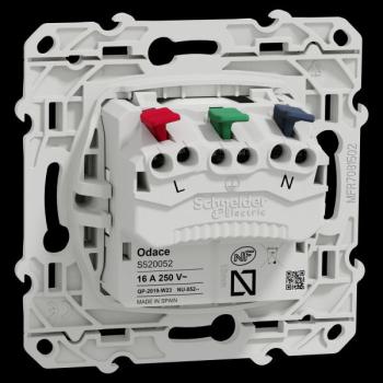  Prise 2P+T affleurante blanc 