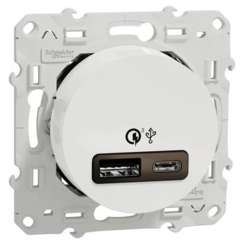  Prise USB type A+C rapide blc 