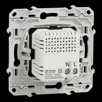  Prise double USB typeA+C Blanc 