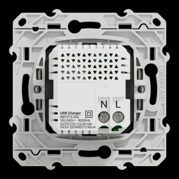  Prise double USB typeA+C Blanc 