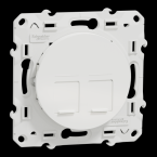  ODACE DBL RJ45 CAT6 UTP BLC 