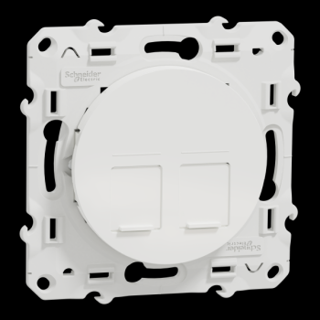  ODACE DBL RJ45 CAT6 UTP BLC 