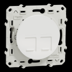 ODACE DBL RJ45 CAT6 STP BLC 
