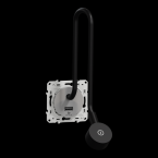  Liseuse avec USB alu 