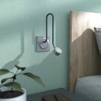  Liseuse avec USB alu 