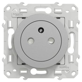  Prise 2P+T affleurante Alu 