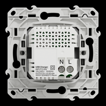  Prise double USB typeA+C Alu 