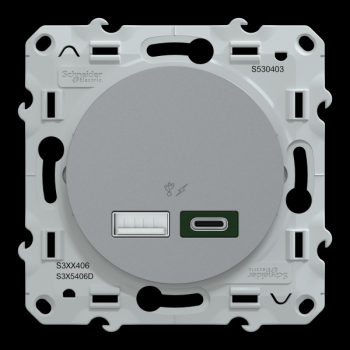 Chargeur USBA 7 -5W+C 45W Alu 