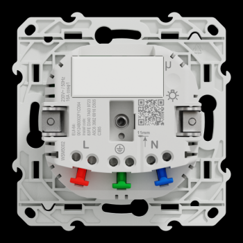  Wiser 2P+T Connecte 16A Alu 