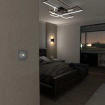  Thermostat connect fil 2A Alu 