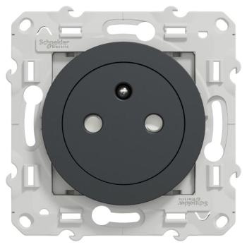  Prise 2P+T affleurante Anth 