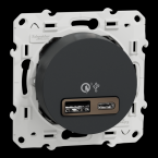  Prise USB A+C rapide anth 
