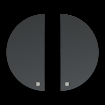  2 demi enjoliveur anthracite 