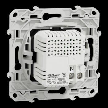  Prise double USB A+C Anthracit 