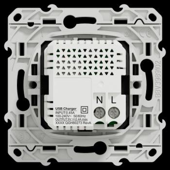  Prise double USB A+C Anthracit 