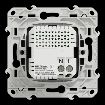  Prise double USB A+C Anthracit 