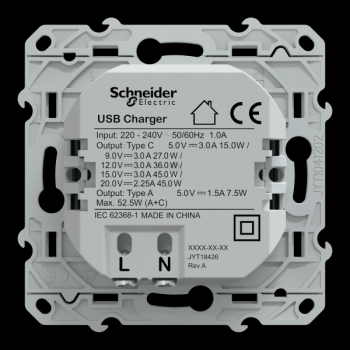  Chargeur USBA 7 -5W+C 45W Anth 
