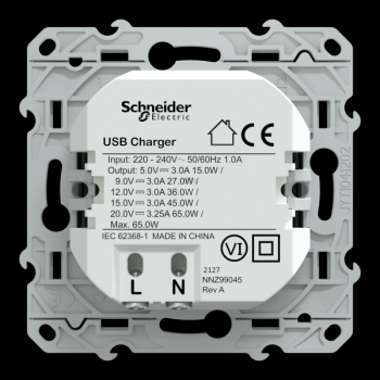  Chargeur USB C 65W Anthracite 