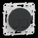  ODACE SUPPORT 2xRJ45 ANTH 