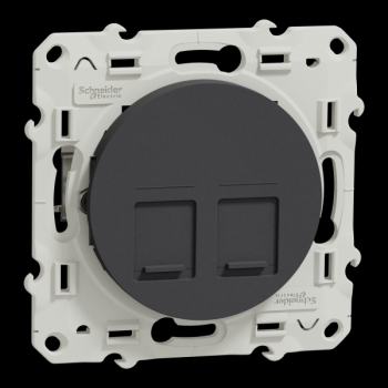  ODACE DBL RJ45 CAT6 STP ANTH 