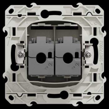  ODACE DBL RJ45 CAT6 STP ANTH 