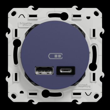  Prise double USB A+C COBALT 
