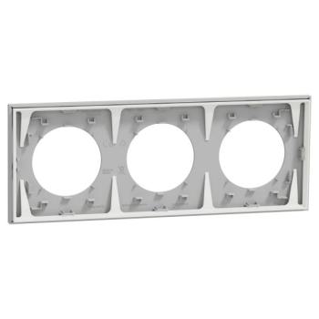  Odace plaque 3 postes gris gal 