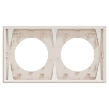  Odace plaque 2 postes beige sa 