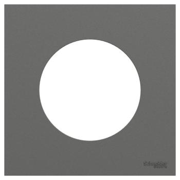  Odace plaque 1 poste gris basa 