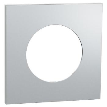  Odace M. plaque 1 poste Alumin 