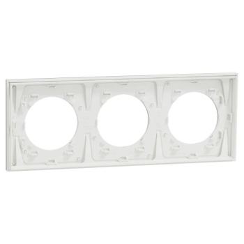  Odace M. plaque 3 postes Alumi 