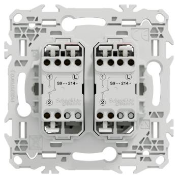  Odace double VV ou poussoir bl 