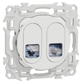  Odace prise double RJ45 cat.6a 