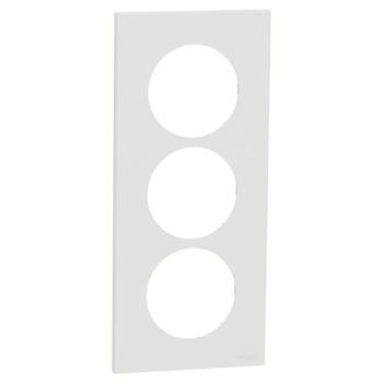  Odace plaque 3 postes 57mm bla 