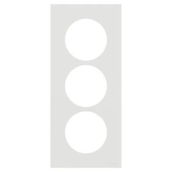  Odace plaque 3 postes 57mm bla 