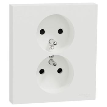  Odace prise 2P+T double blanc 