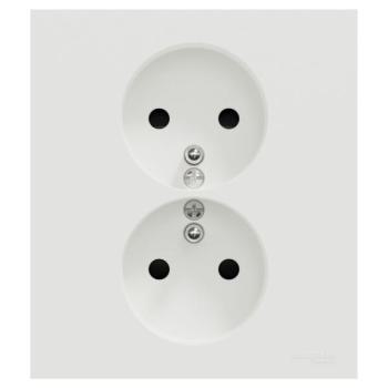  Odace prise 2P+T double blanc 