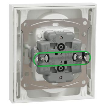  Odace prise 2P+T double blanc 