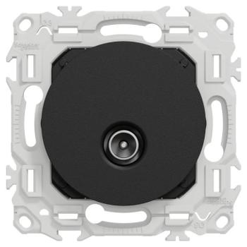  Odace prise TV simple noir 