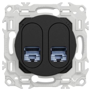  Odace prise double RJ45 cat.6 