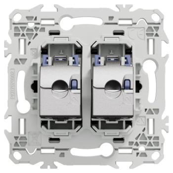  Odace prise double RJ45 cat.6 