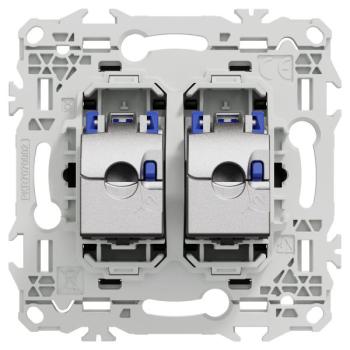  Odace prise double RJ45 cat.6a 