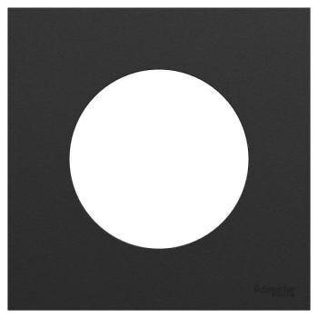  Odace plaque 1 poste noir 