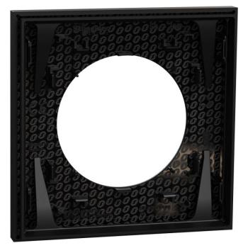  Odace plaque 1 poste noir 